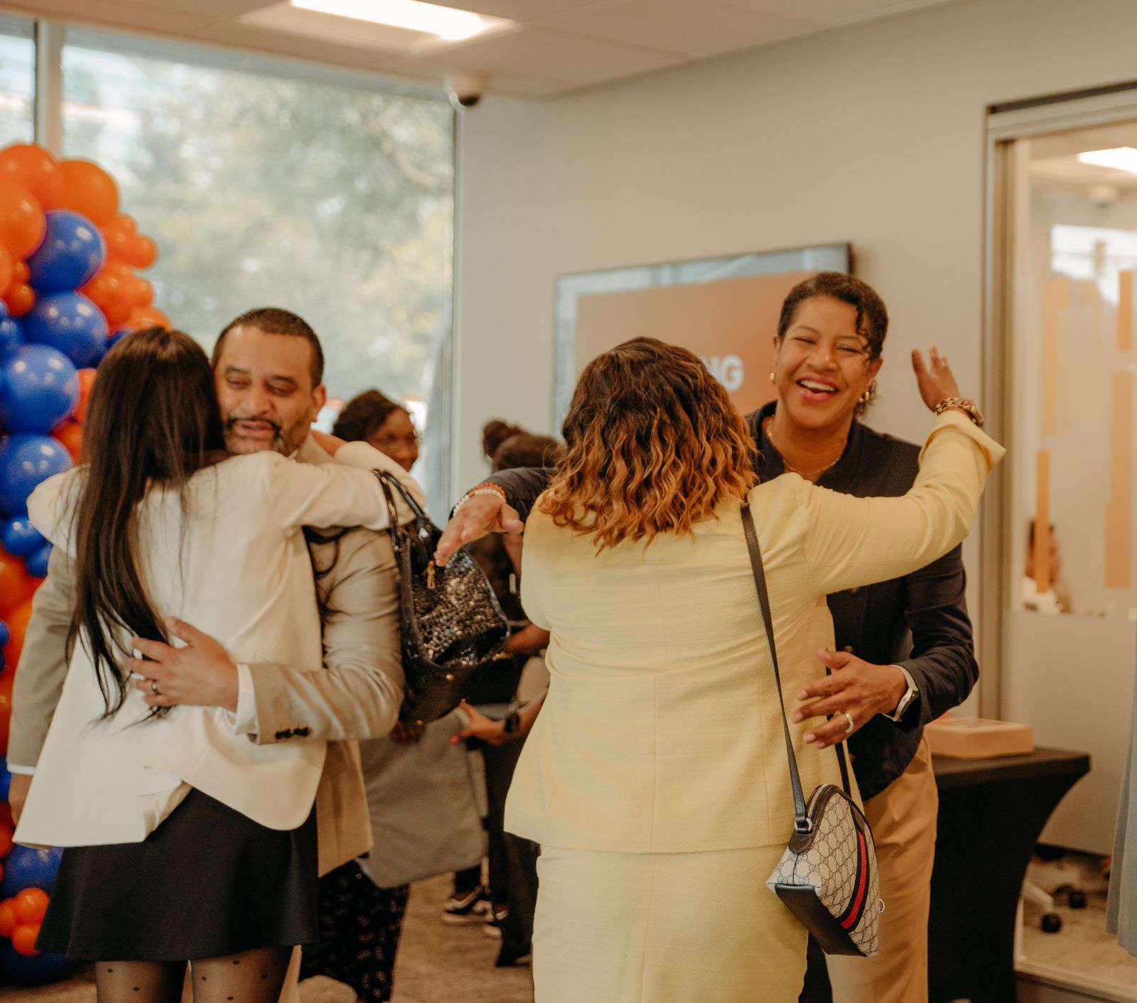 PNC Bank grand opening branding display in Maryland by Creative Motion Events