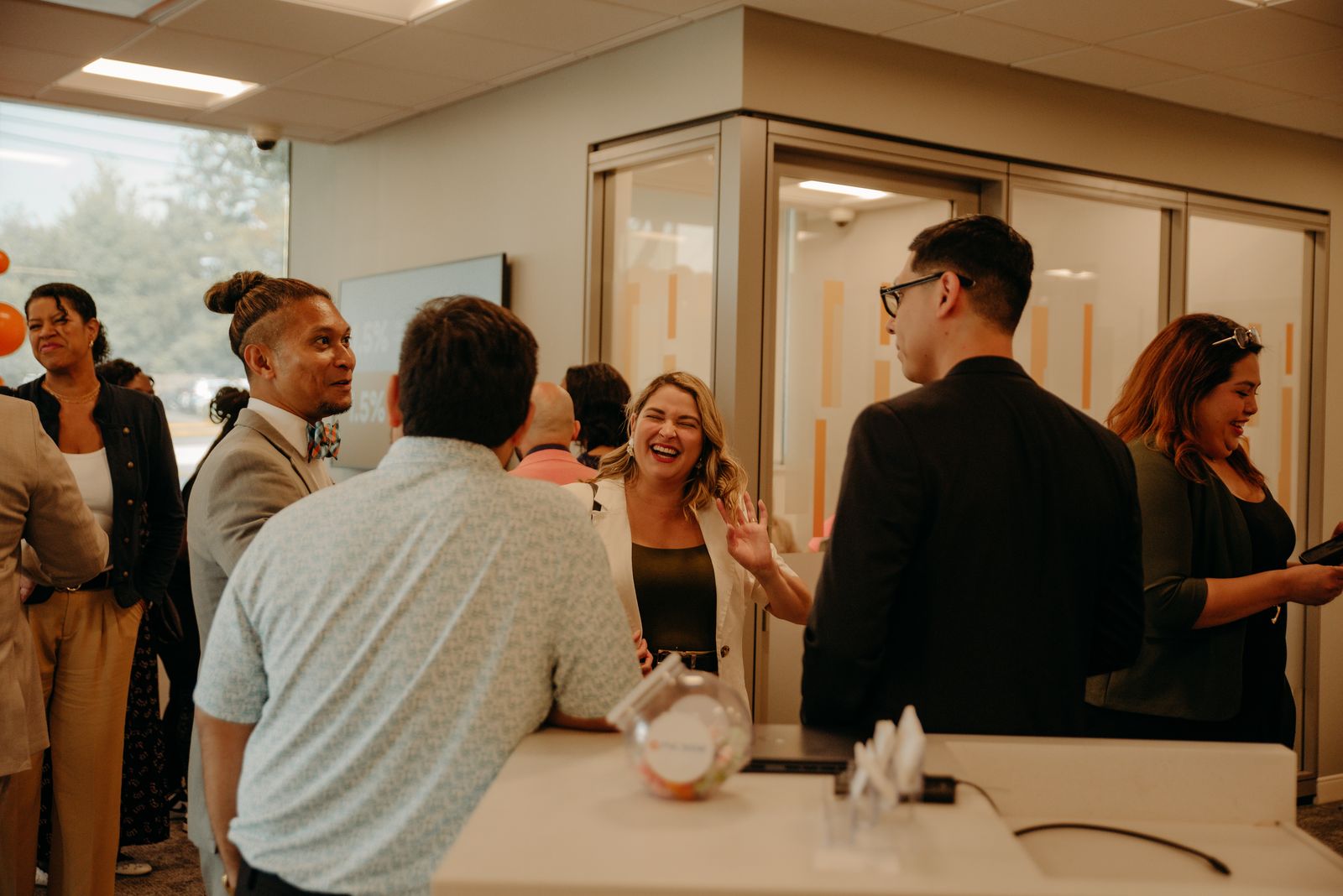 PNC Bank grand opening lobby styling in Maryland by Creative Motion Events