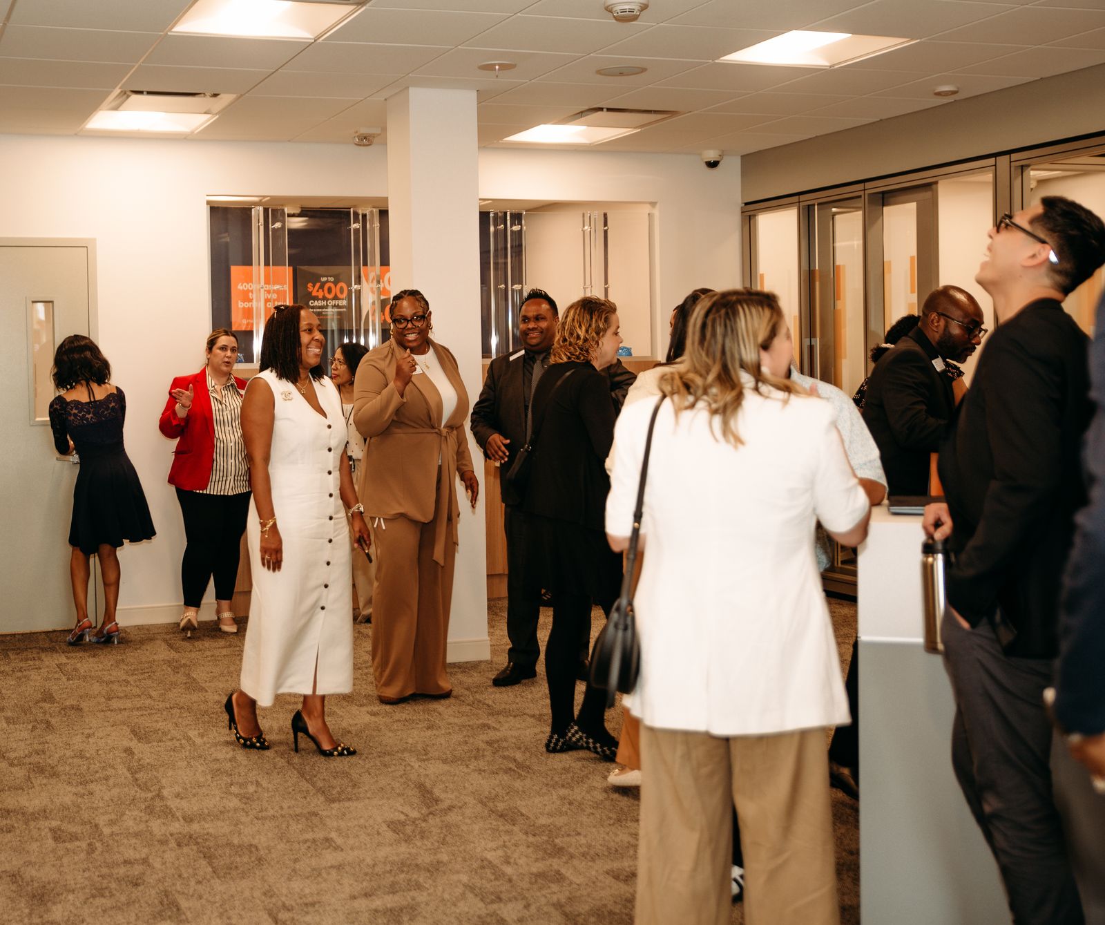 PNC Bank grand opening corporate décor in Maryland by Creative Motion Events