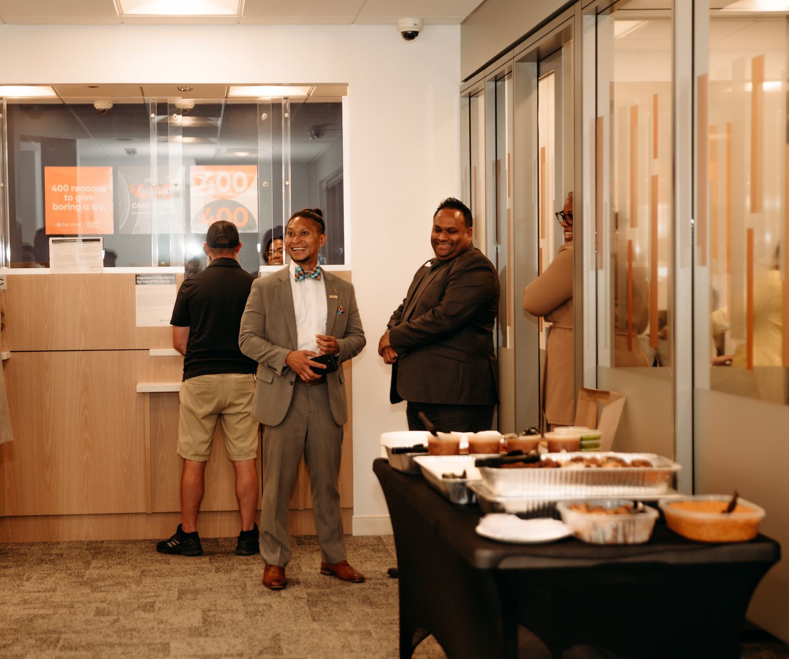 PNC Bank grand opening guest lounge in Maryland by Creative Motion Events