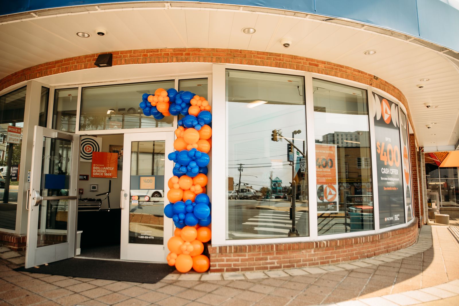 PNC Bank grand opening corporate décor in Maryland by Creative Motion Events