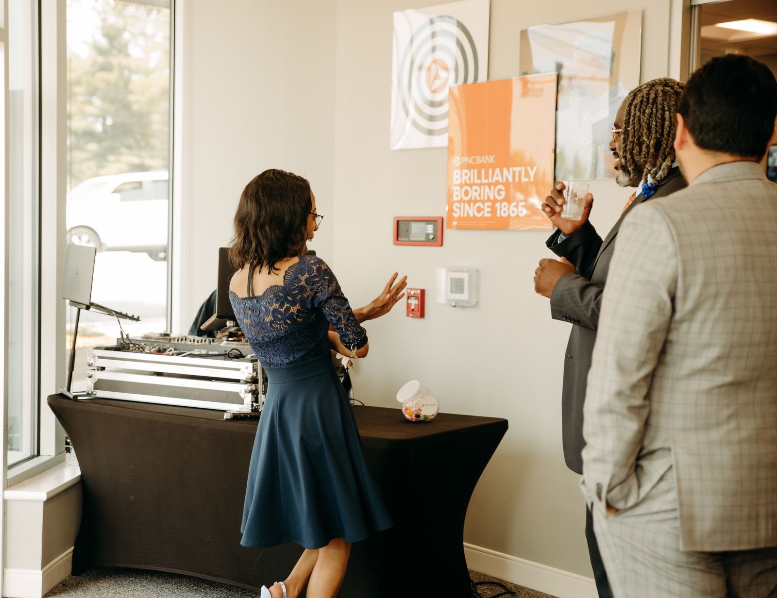 PNC Bank grand opening branch opening décor in Maryland by Creative Motion Events