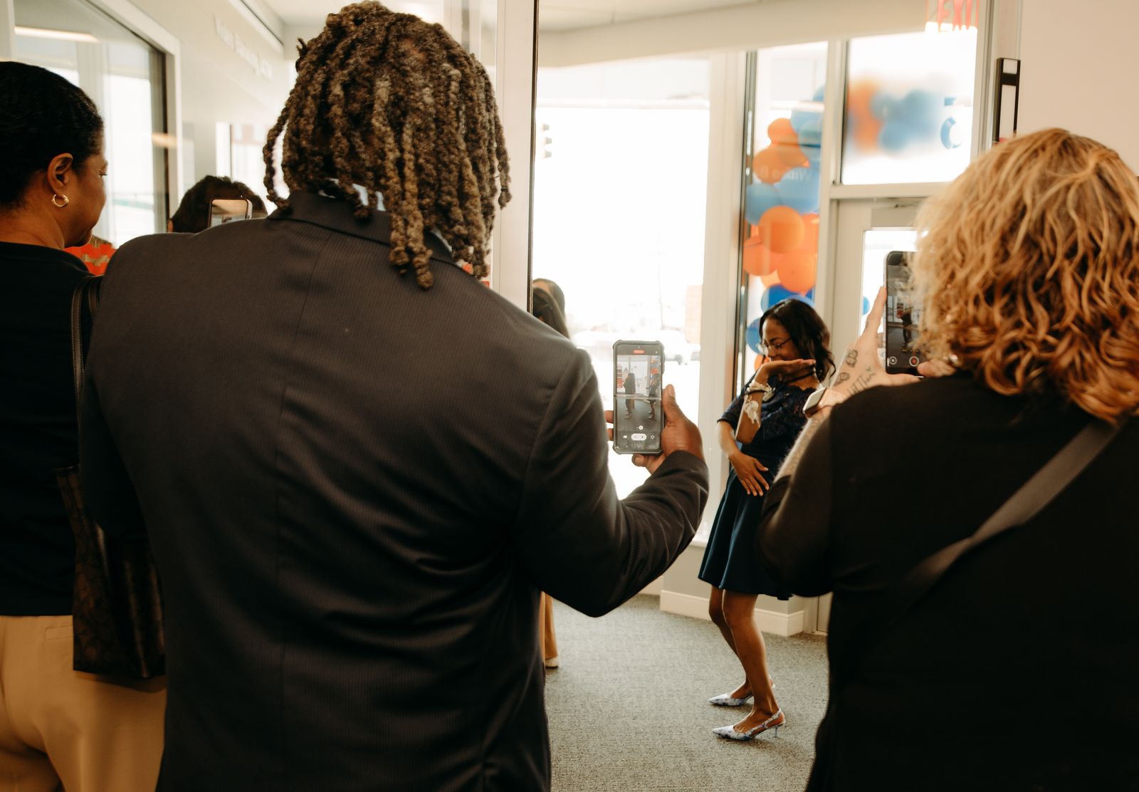 PNC Bank grand opening corporate décor in Maryland by Creative Motion Events