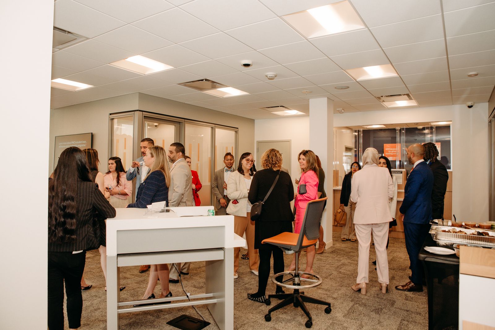 PNC Bank grand opening branch opening décor in Maryland by Creative Motion Events