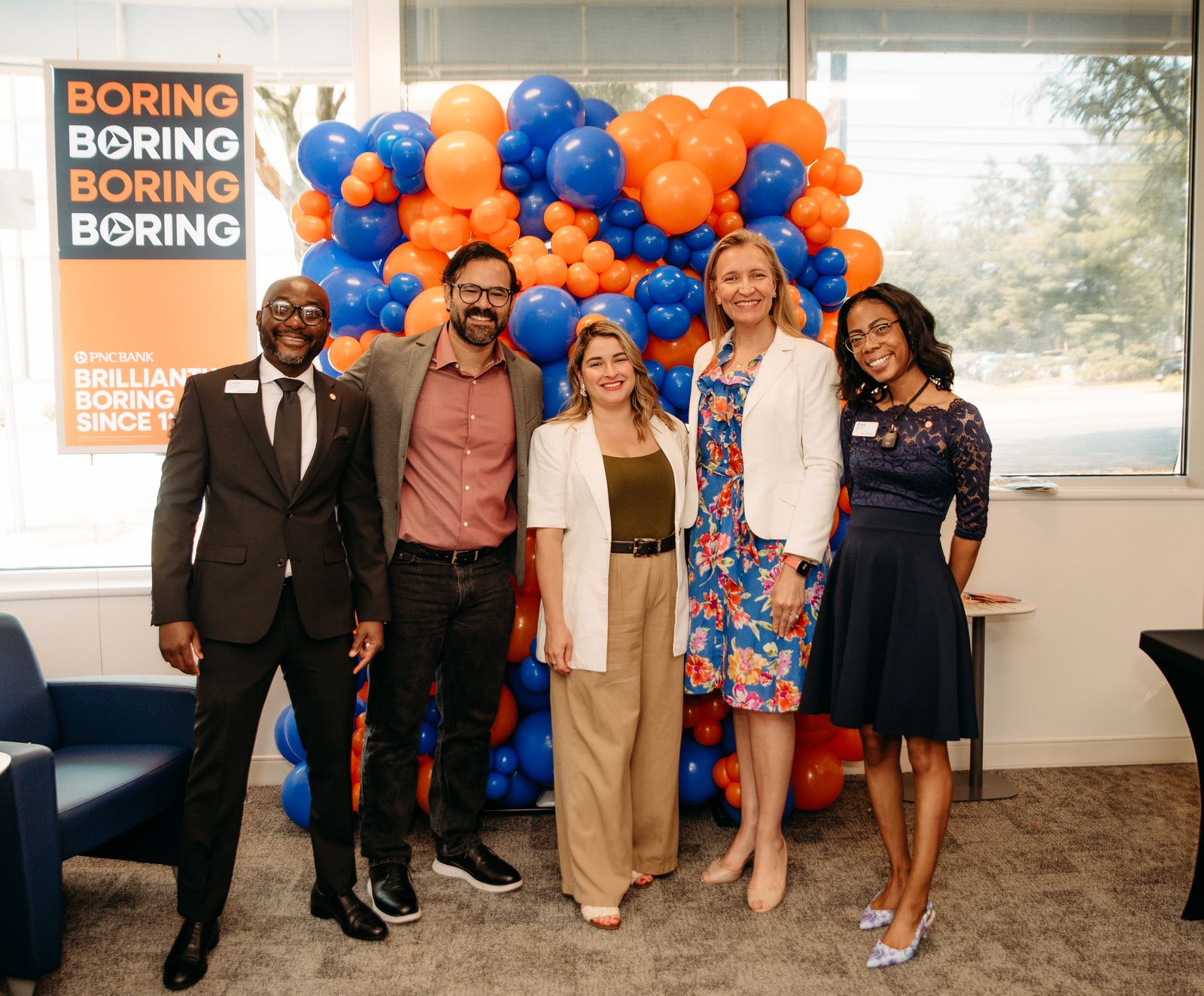 PNC Bank grand opening corporate décor in Maryland by Creative Motion Events