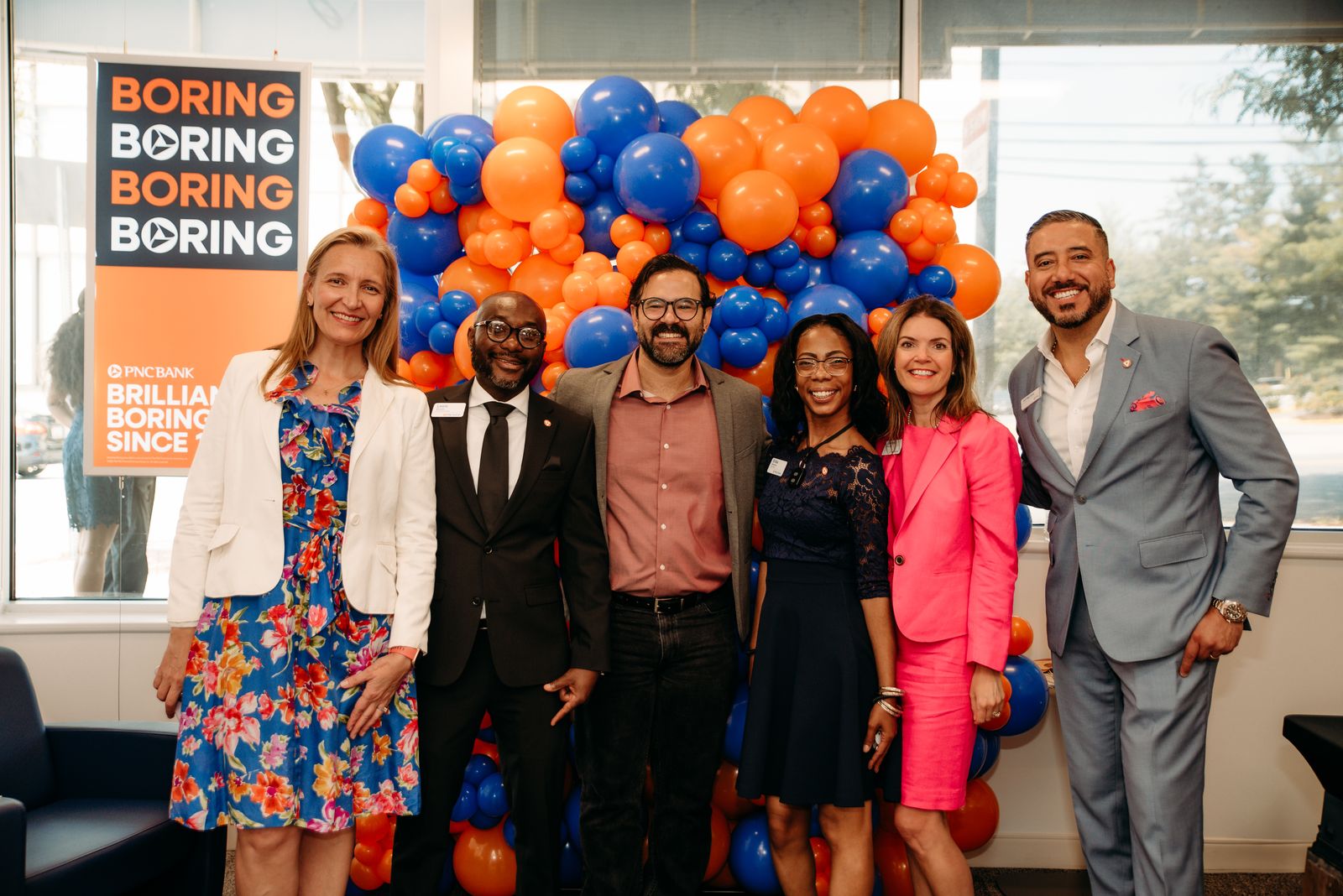 PNC Bank grand opening branding display in Maryland by Creative Motion Events