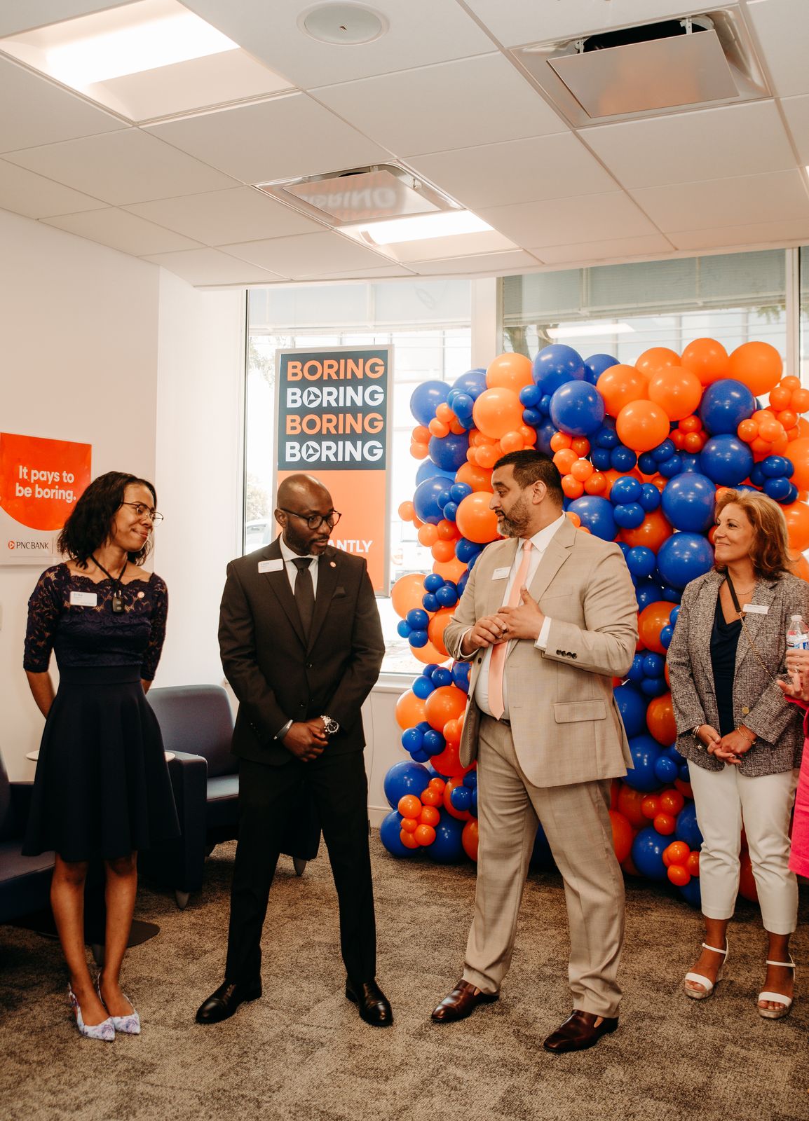 PNC Bank grand opening guest lounge in Maryland by Creative Motion Events