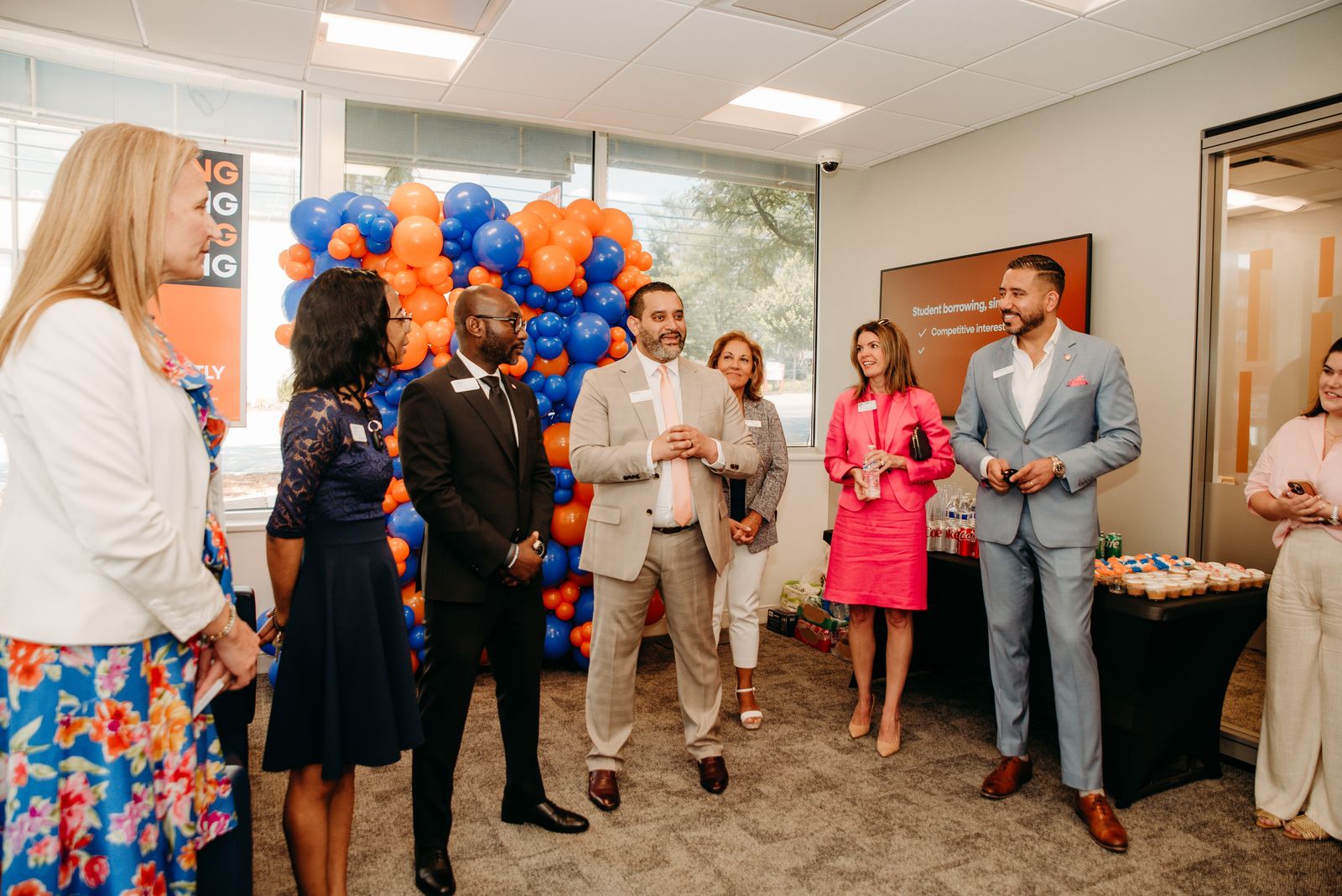 PNC Bank grand opening corporate décor in Maryland by Creative Motion Events