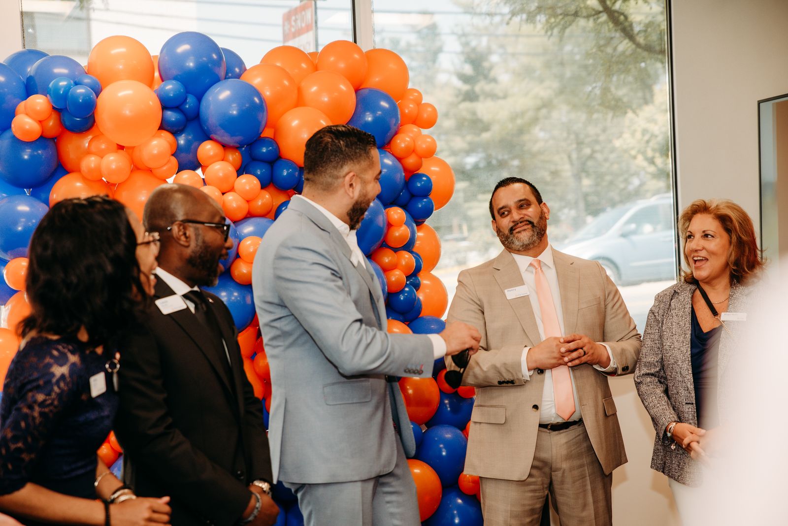 PNC Bank grand opening branding display in Maryland by Creative Motion Events