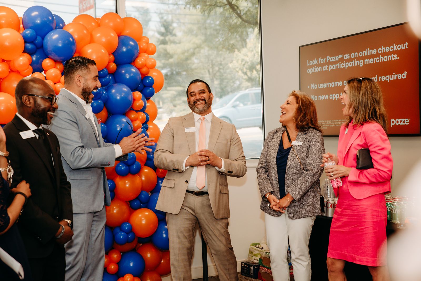 PNC Bank grand opening lobby styling in Maryland by Creative Motion Events