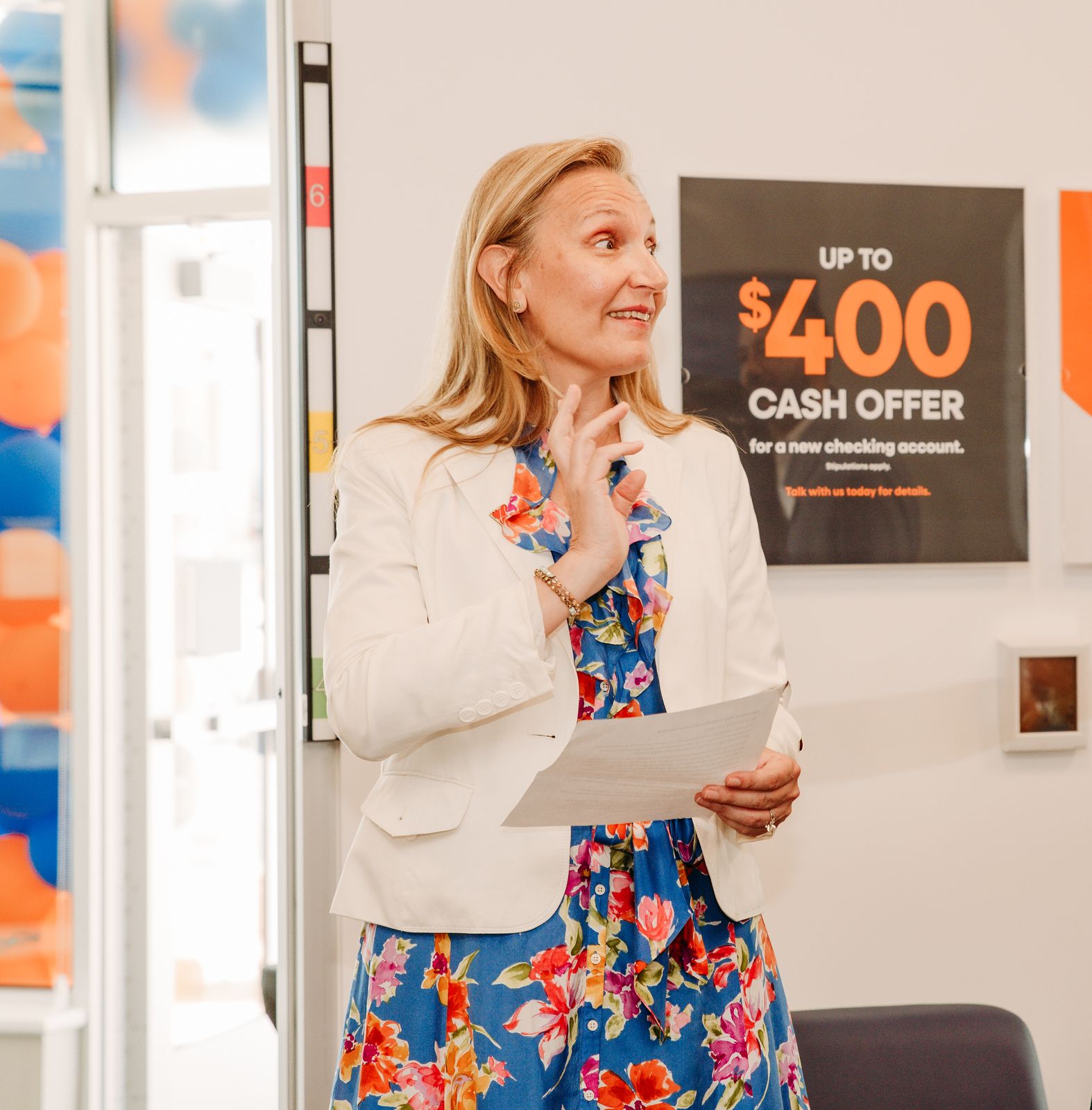 PNC Bank grand opening entry design in Maryland by Creative Motion Events