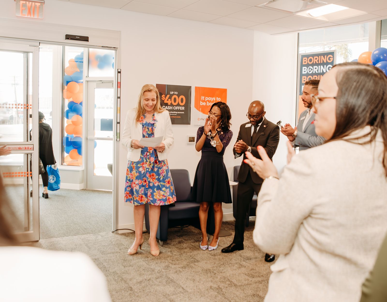 PNC Bank grand opening event design detail in Maryland by Creative Motion Events