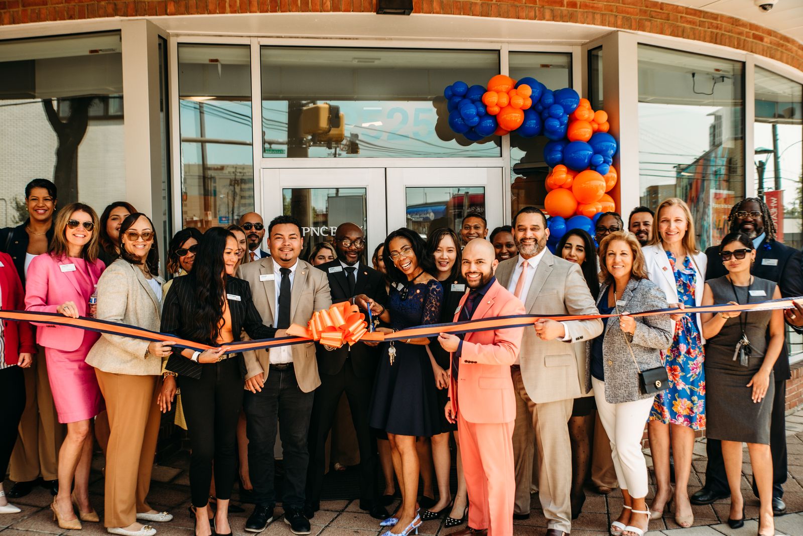 PNC Bank grand opening corporate décor in Maryland by Creative Motion Events