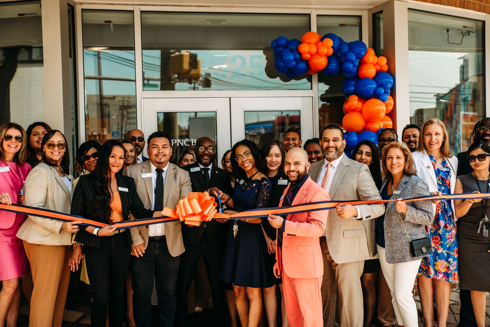 PNC Bank grand opening lobby styling in Maryland by Creative Motion Events