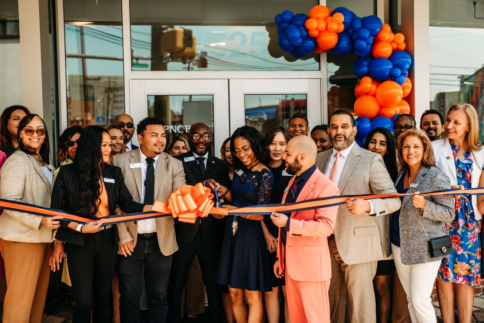 PNC Bank grand opening entry design in Maryland by Creative Motion Events