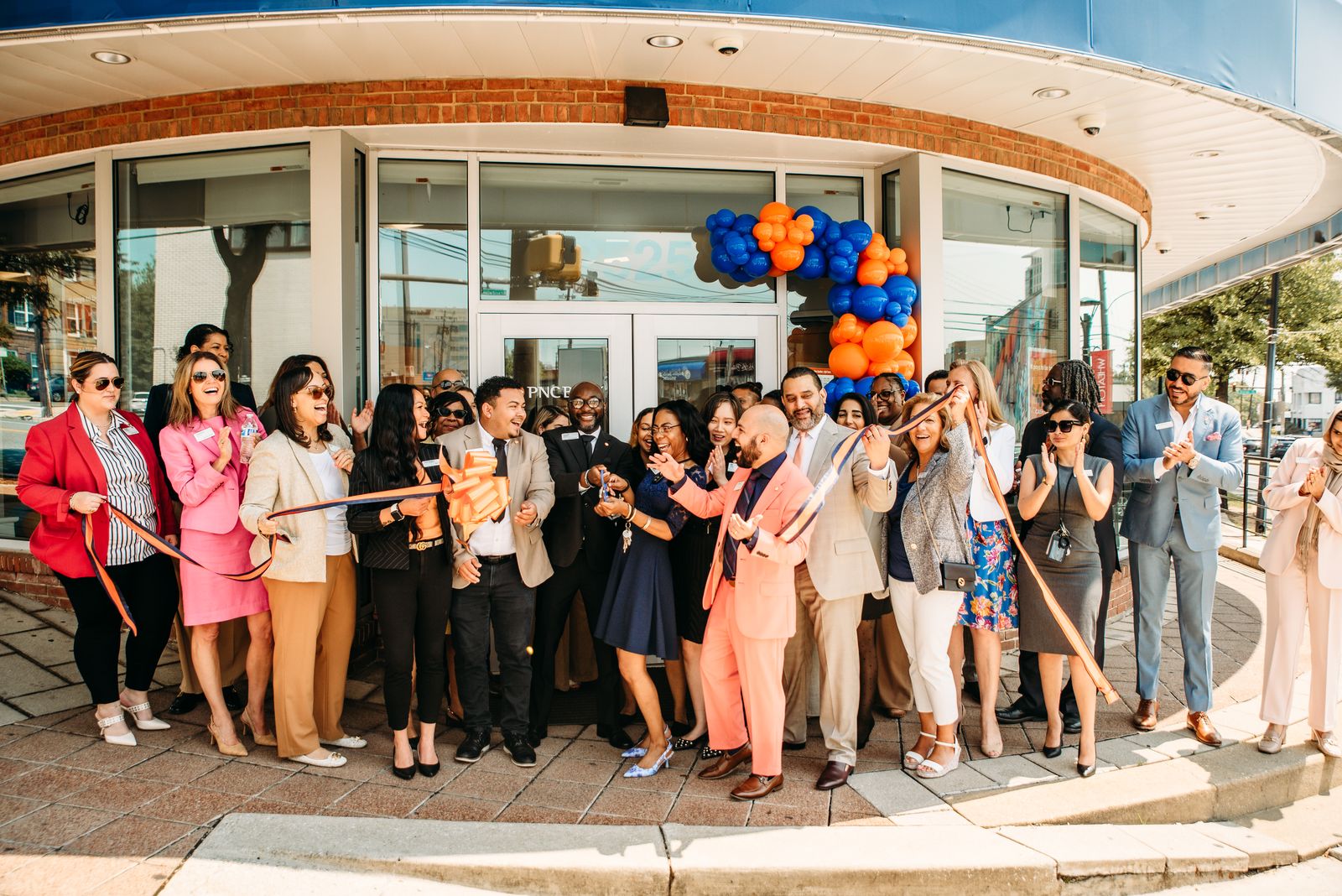 PNC Bank grand opening corporate décor in Maryland by Creative Motion Events
