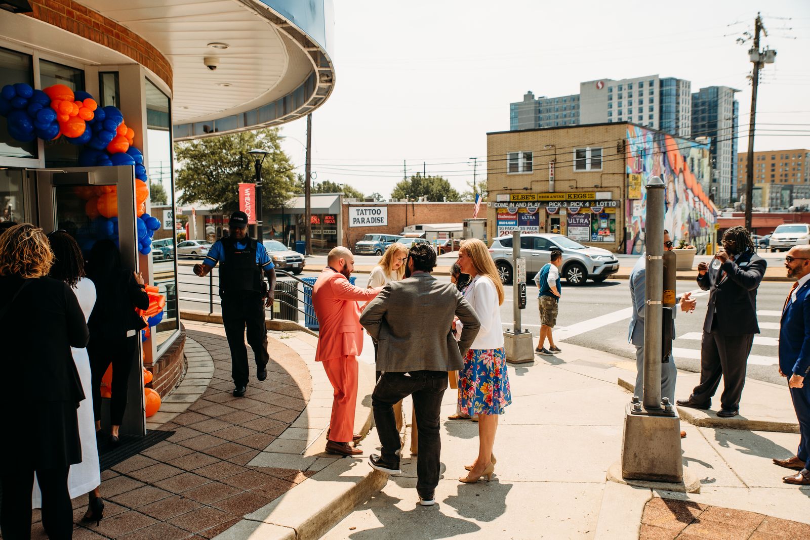 PNC Bank grand opening branding display in Maryland by Creative Motion Events