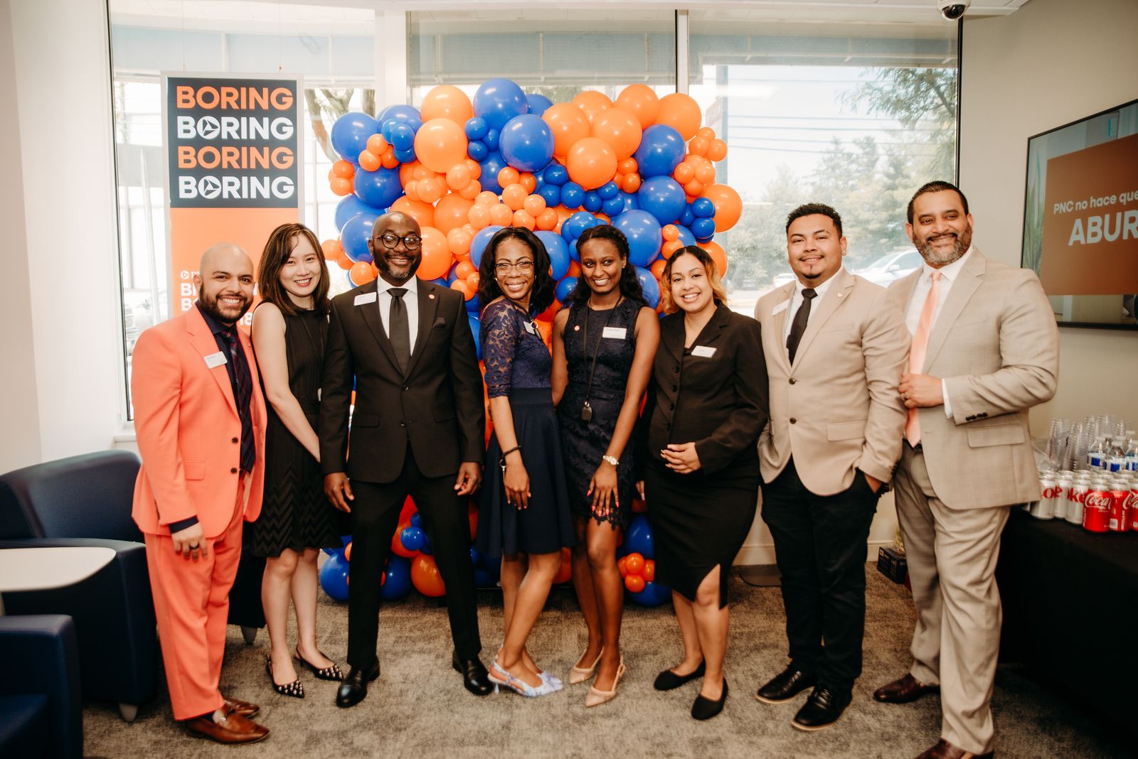 PNC Bank grand opening lobby styling in Maryland by Creative Motion Events