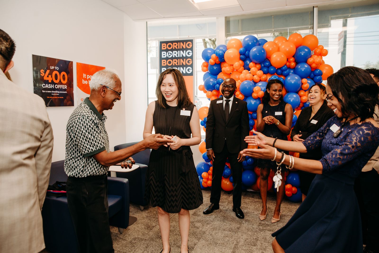 PNC Bank grand opening entry design in Maryland by Creative Motion Events