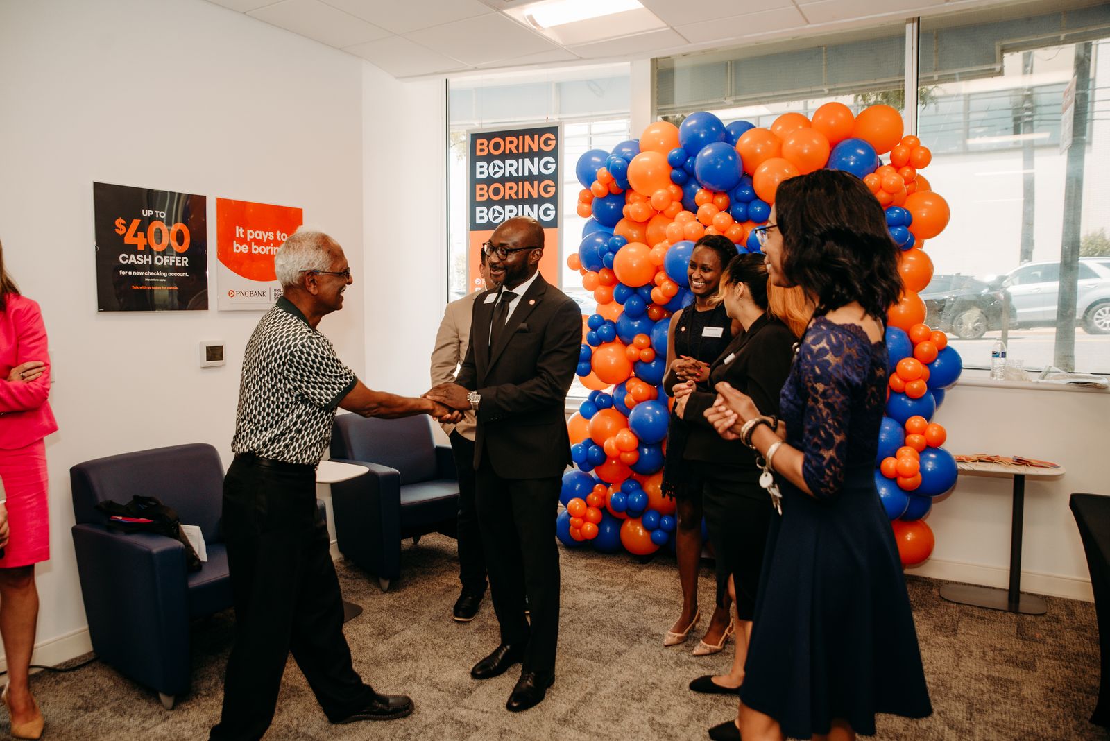 PNC Bank grand opening celebration branding in Maryland by Creative Motion Events