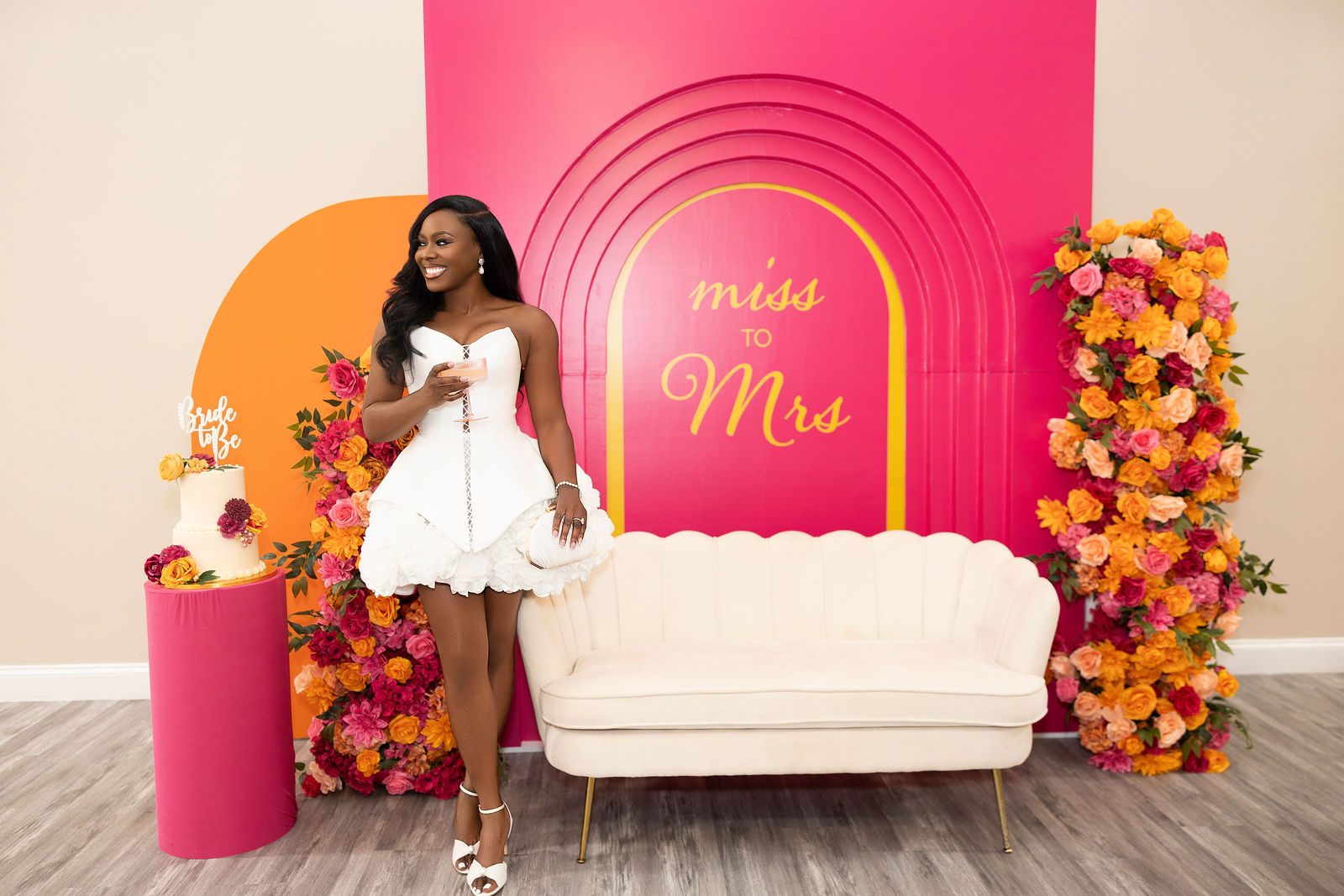 Luxury bridal shower tablescape and florals by Creative Motion Events in Maryland