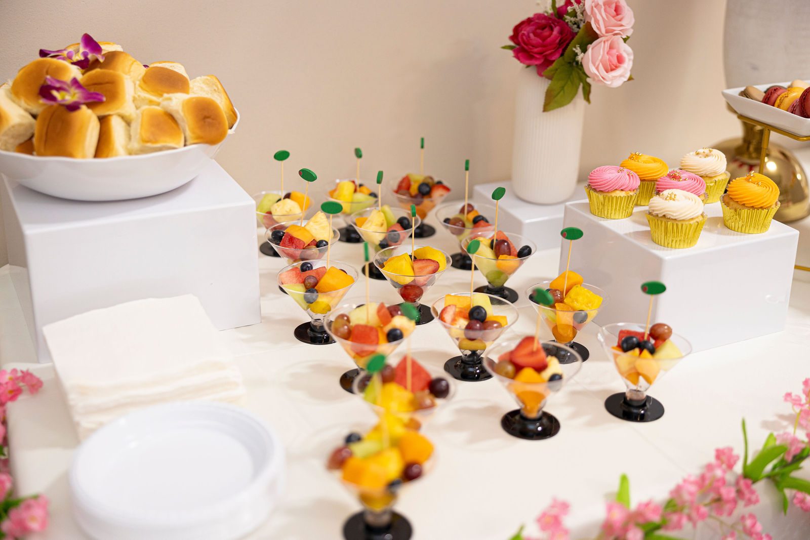 Luxury bridal shower balloon and floral accent by Creative Motion Events in Maryland