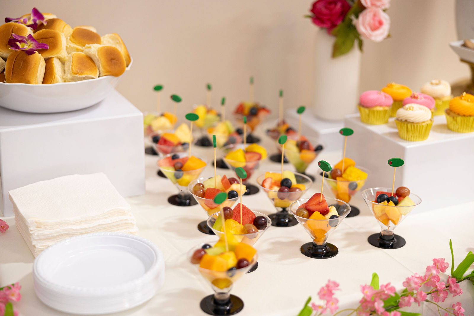Luxury bridal shower guest table styling by Creative Motion Events in Maryland