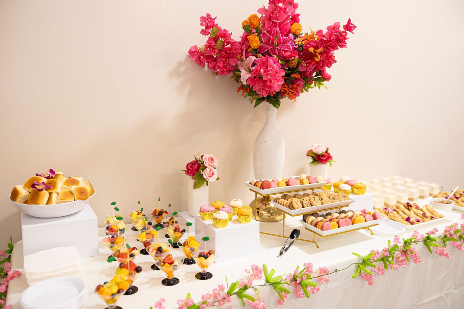 Luxury bridal shower bridal shower reception by Creative Motion Events in Maryland