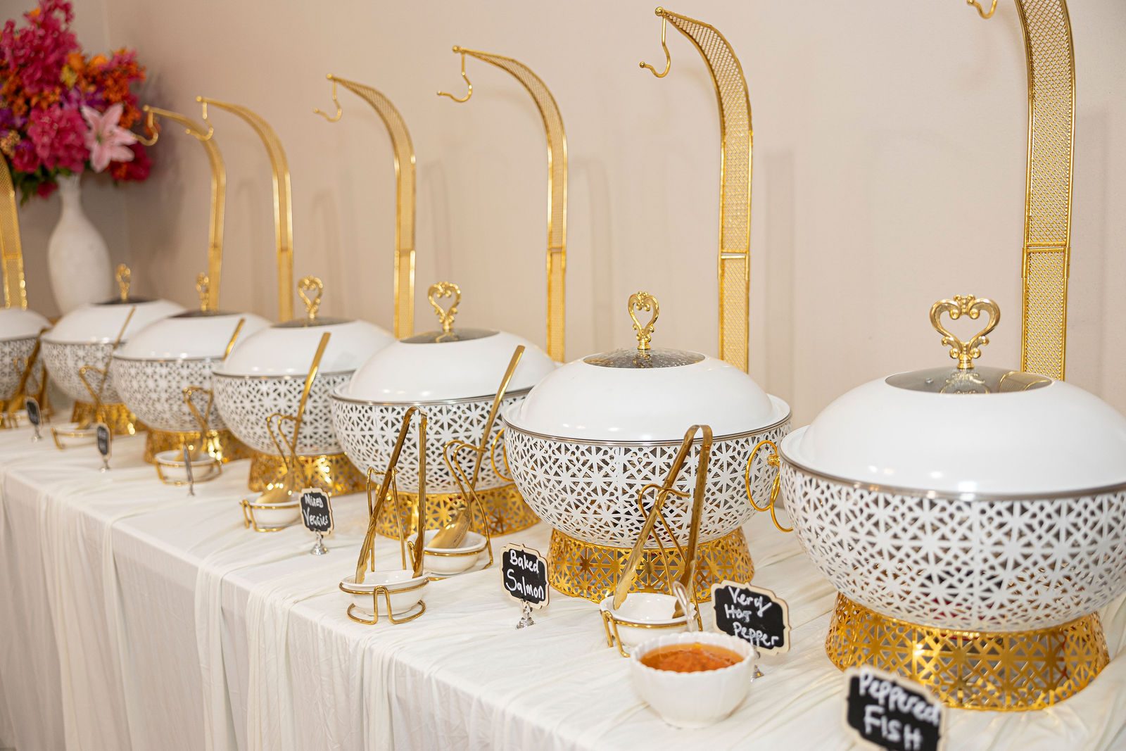 Luxury bridal shower place setting detail by Creative Motion Events in Maryland