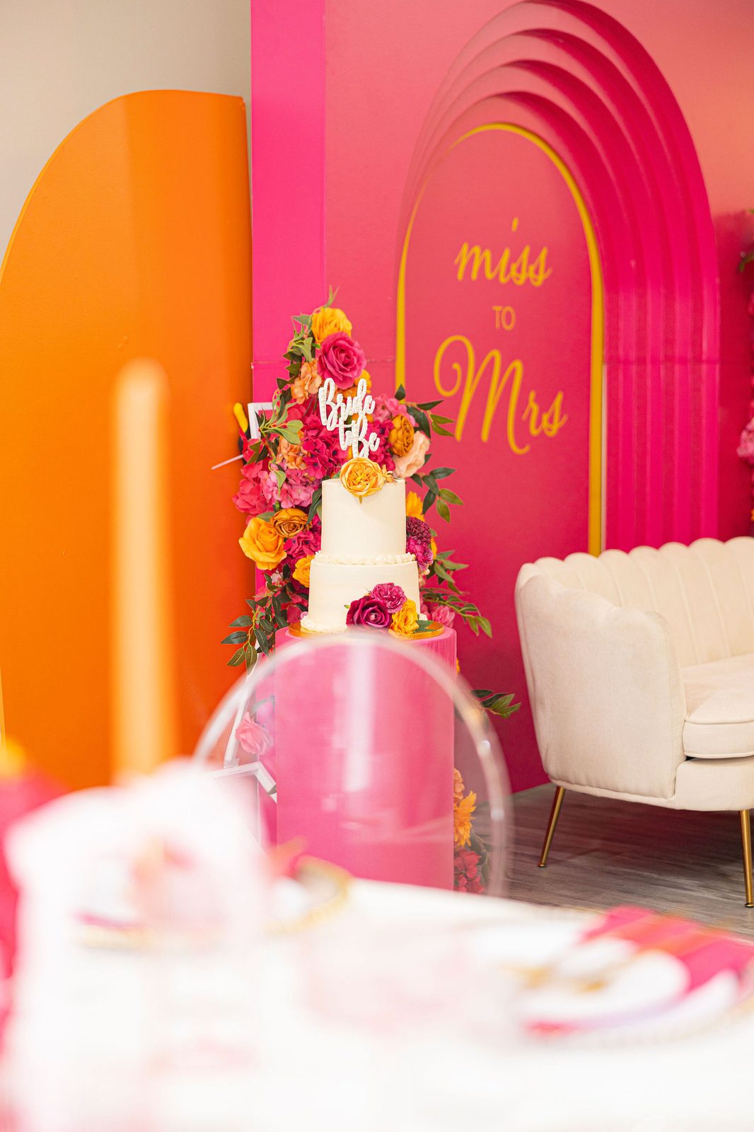Luxury bridal shower guest table styling by Creative Motion Events in Maryland