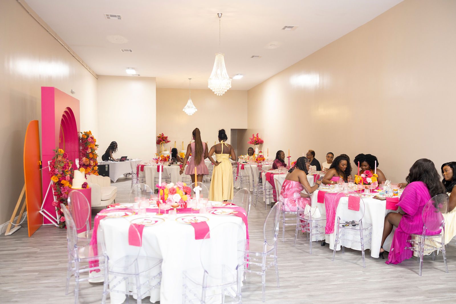 Luxury bridal shower place setting detail by Creative Motion Events in Maryland