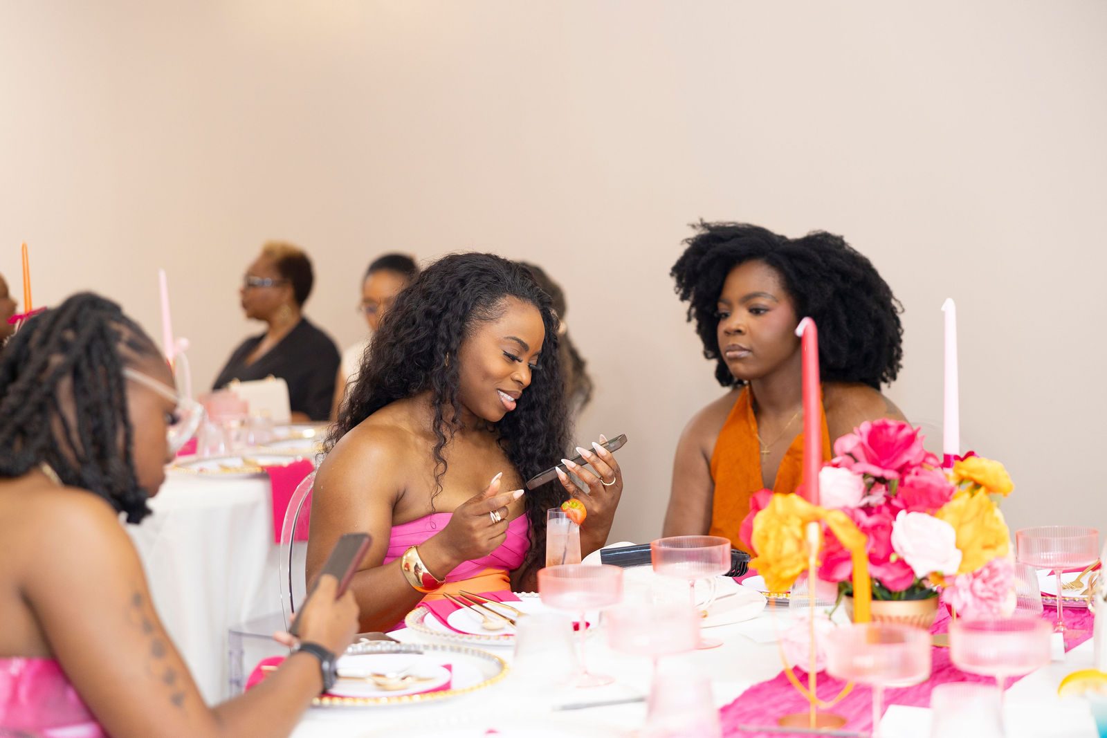 Luxury bridal shower lounge seating by Creative Motion Events in Maryland