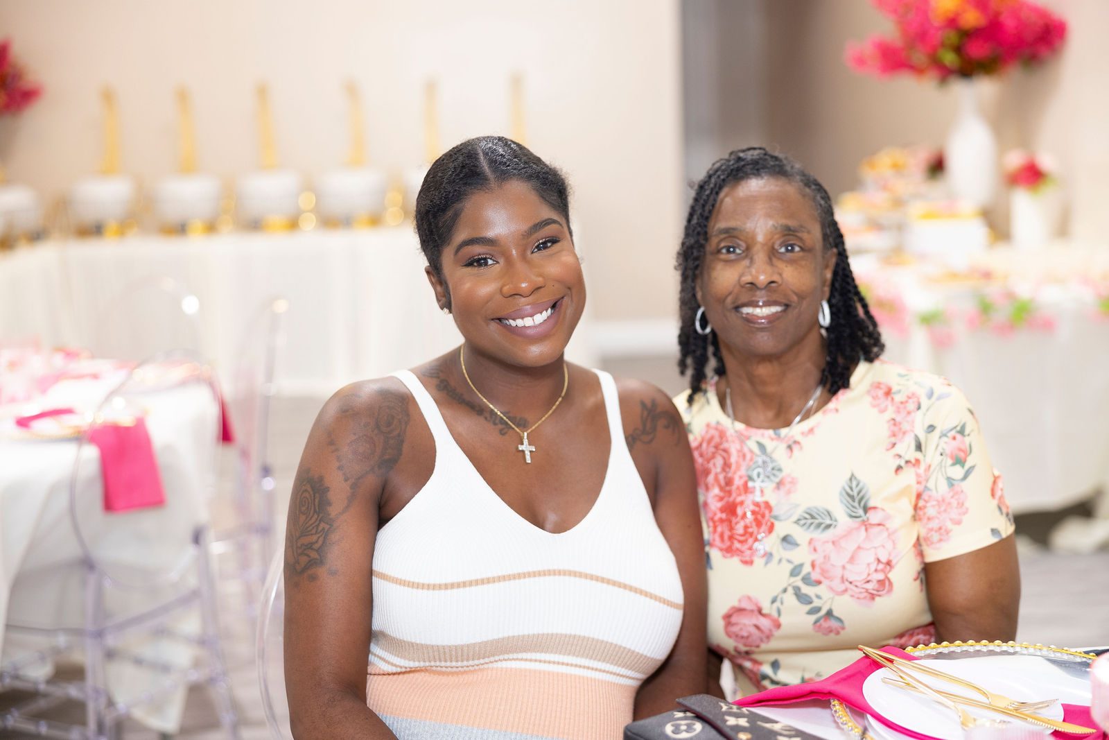 Luxury bridal shower bridal shower reception by Creative Motion Events in Maryland