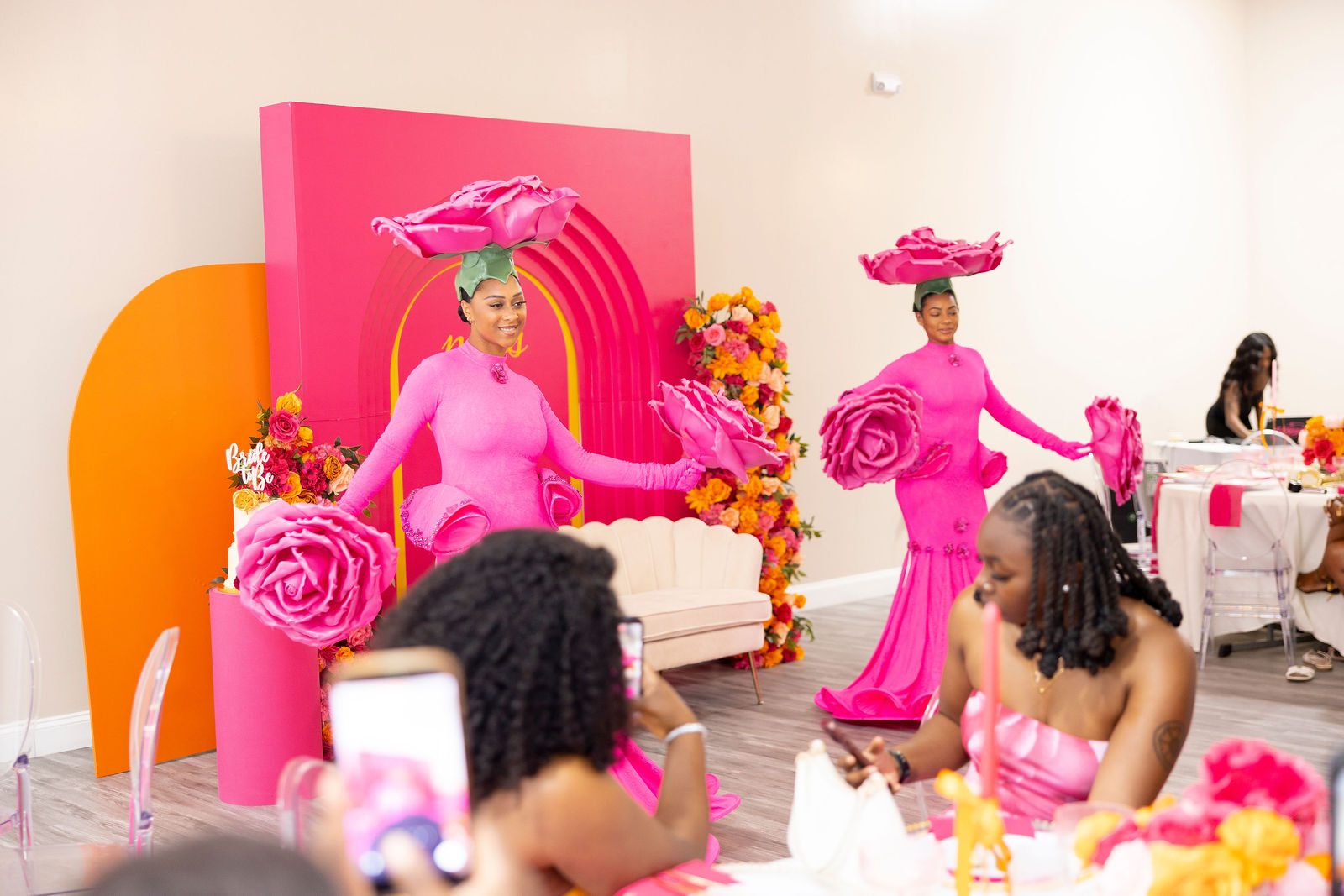 Luxury bridal shower bridal shower reception by Creative Motion Events in Maryland