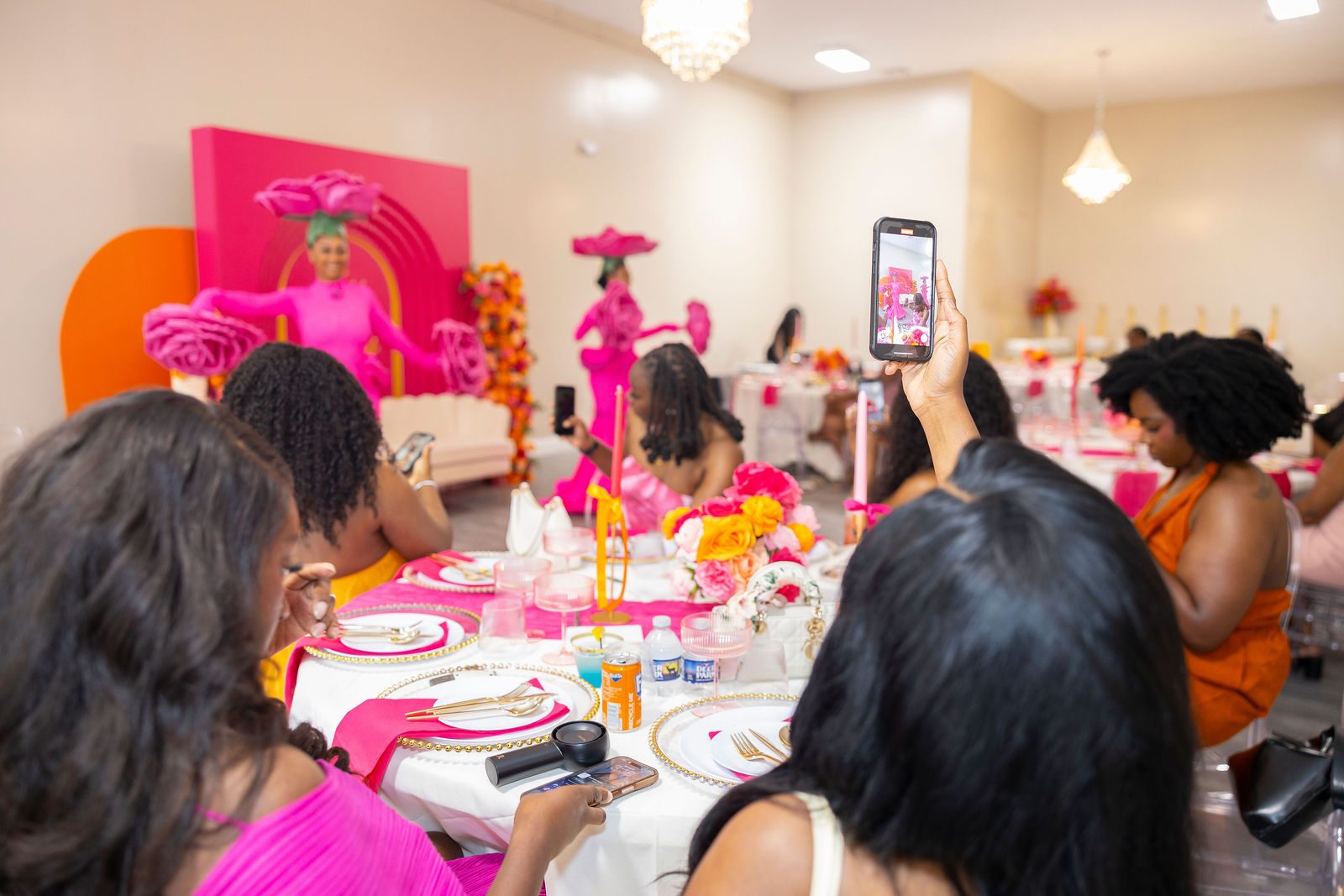Luxury bridal shower centerpiece detail by Creative Motion Events in Maryland