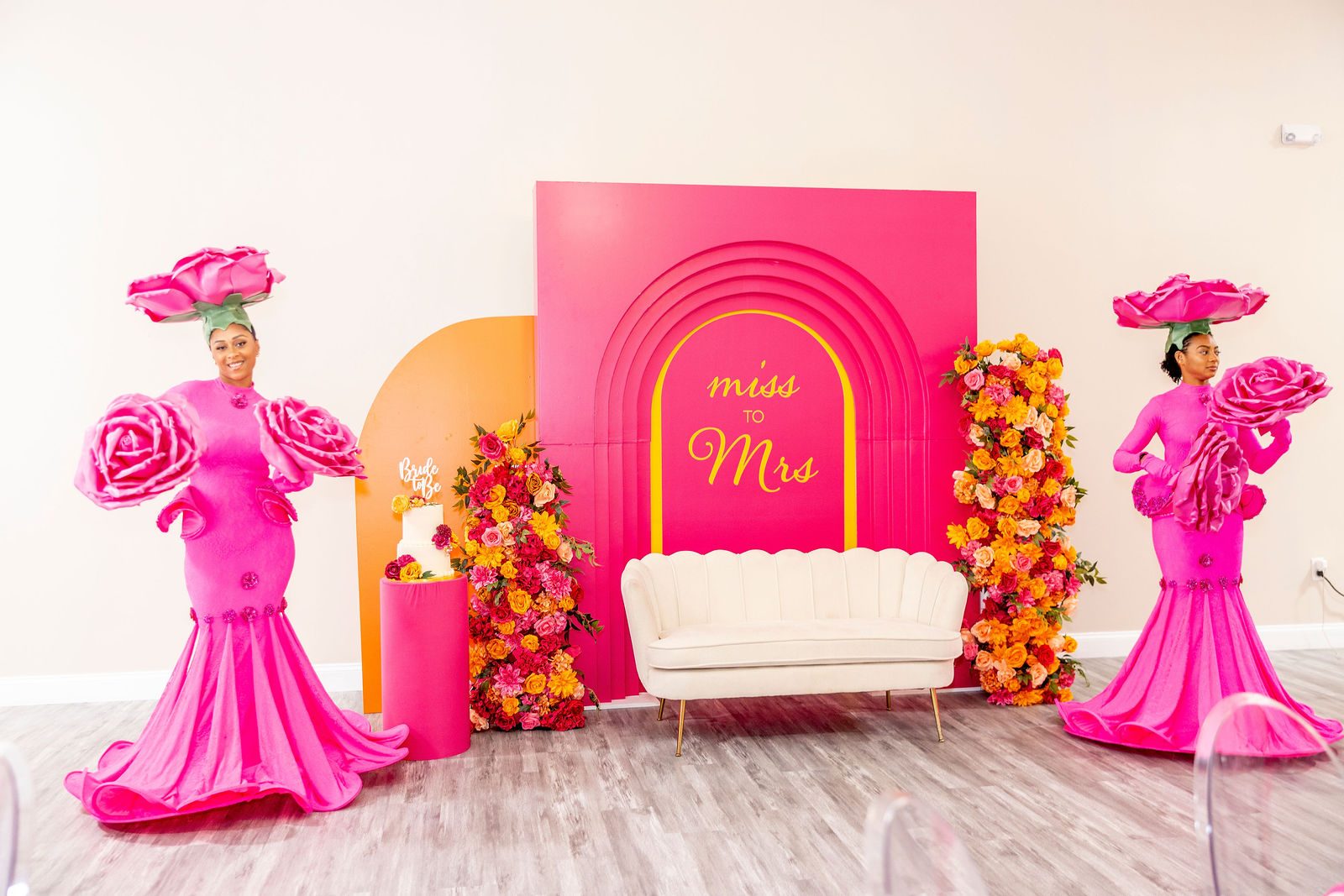 Luxury bridal shower bridal shower reception by Creative Motion Events in Maryland