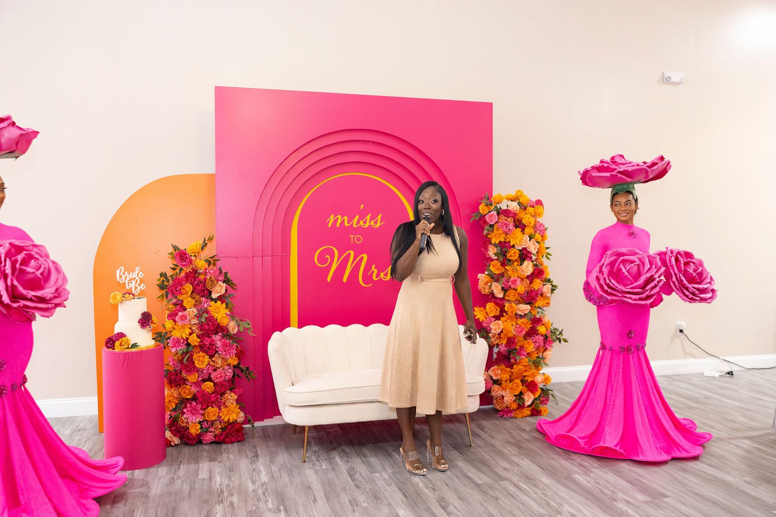 Luxury bridal shower guest table styling by Creative Motion Events in Maryland