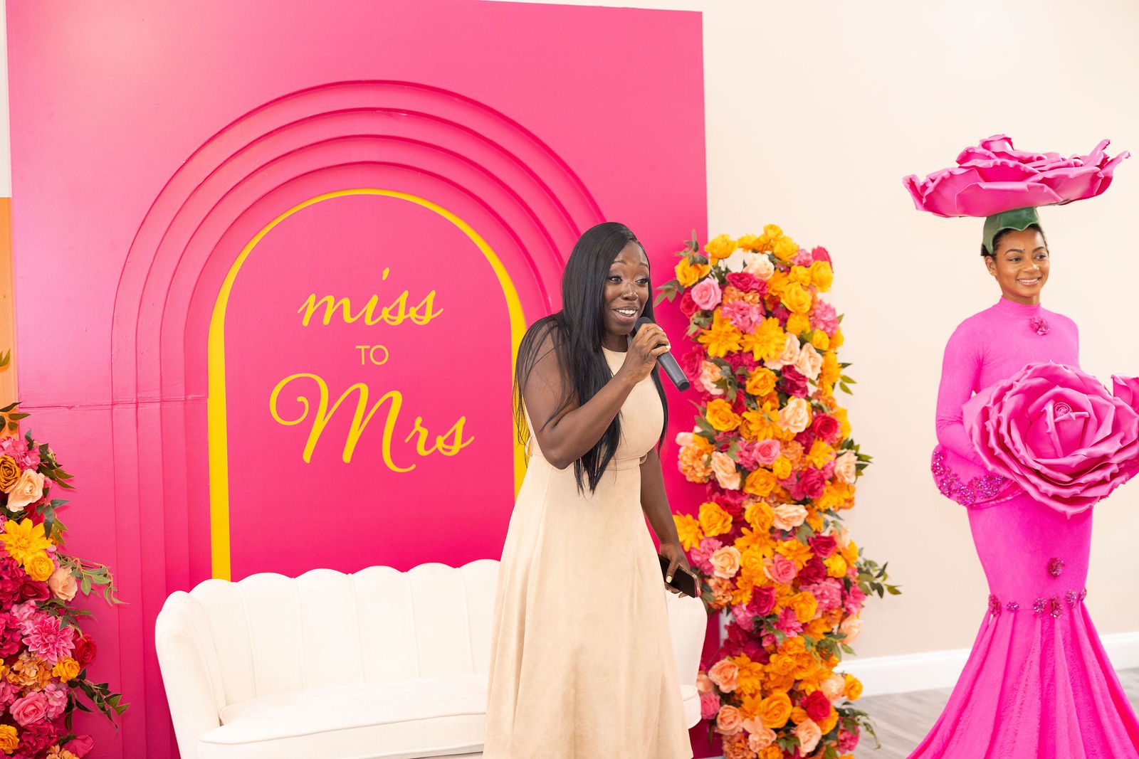 Luxury bridal shower bridal shower reception by Creative Motion Events in Maryland