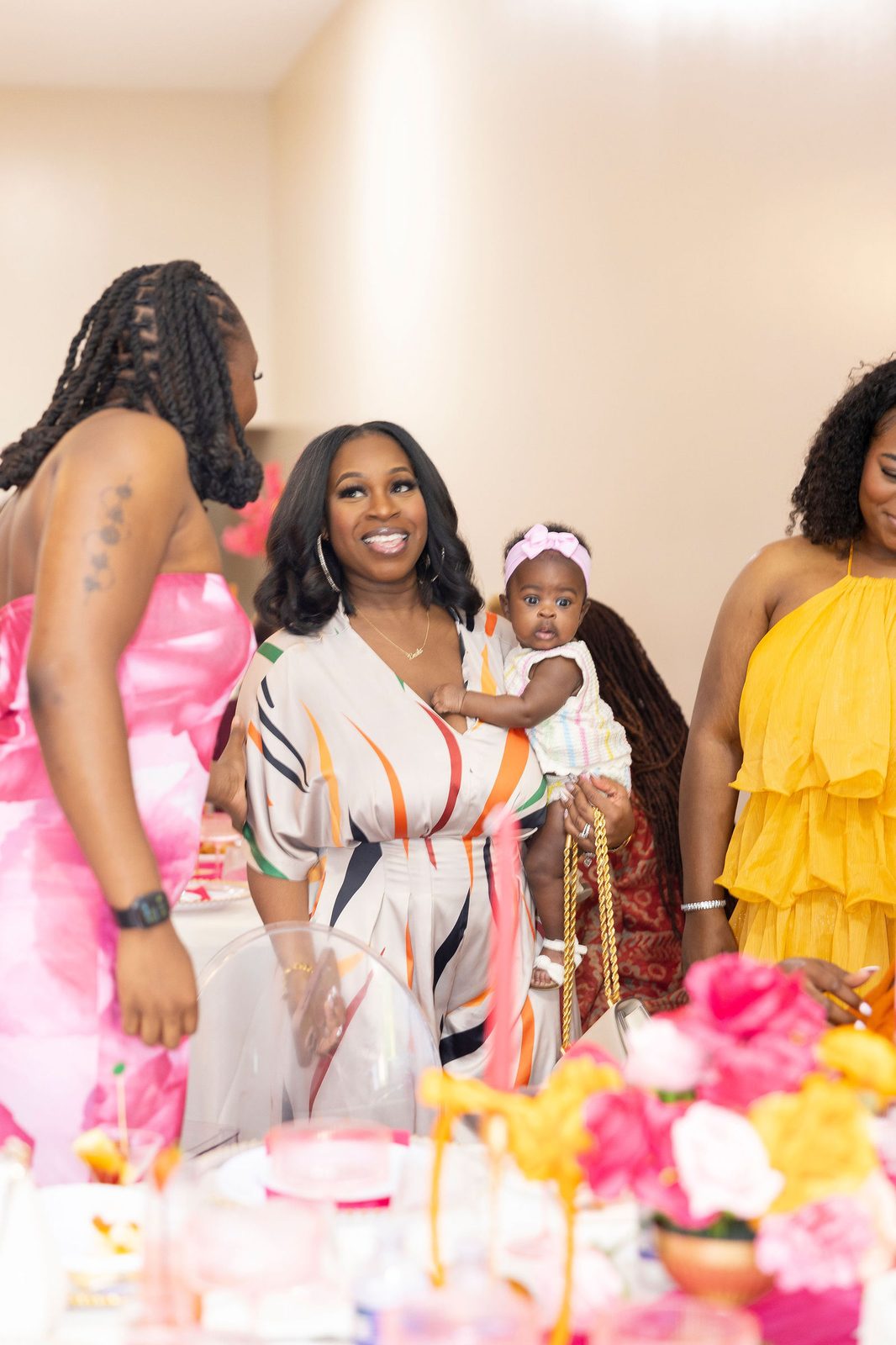 Luxury bridal shower lounge seating by Creative Motion Events in Maryland