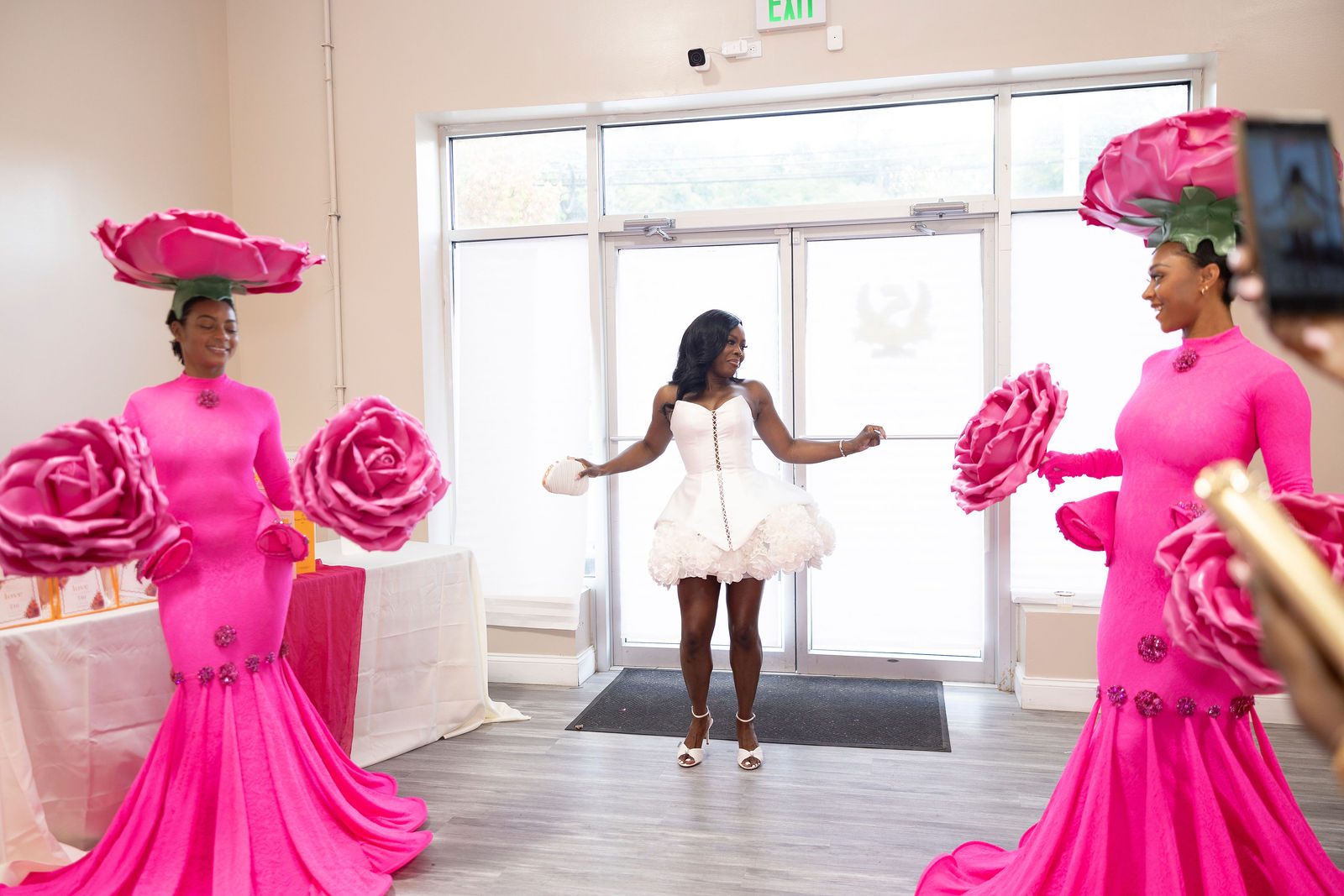 Luxury bridal shower balloon and floral accent by Creative Motion Events in Maryland