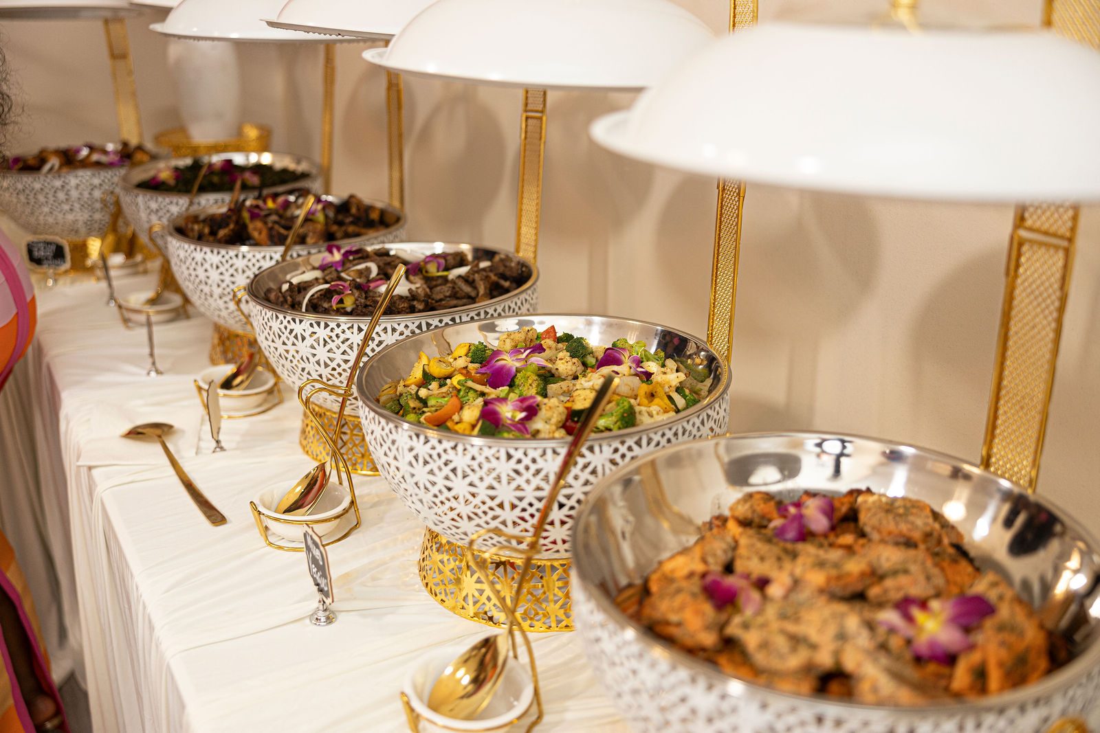 Luxury bridal shower place setting detail by Creative Motion Events in Maryland