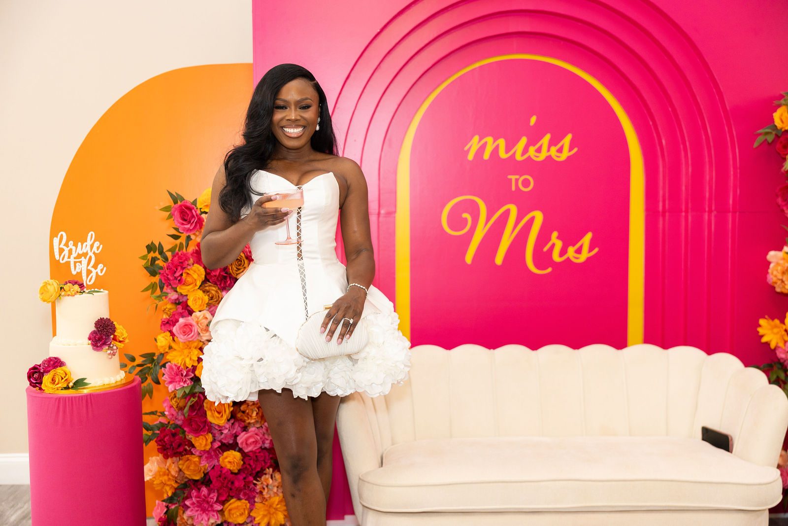 Luxury bridal shower guest table styling by Creative Motion Events in Maryland