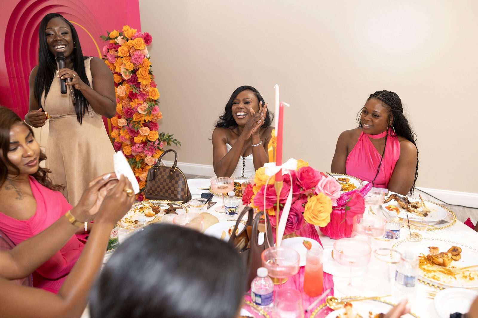 Luxury bridal shower Miss to Mrs backdrop by Creative Motion Events in Maryland
