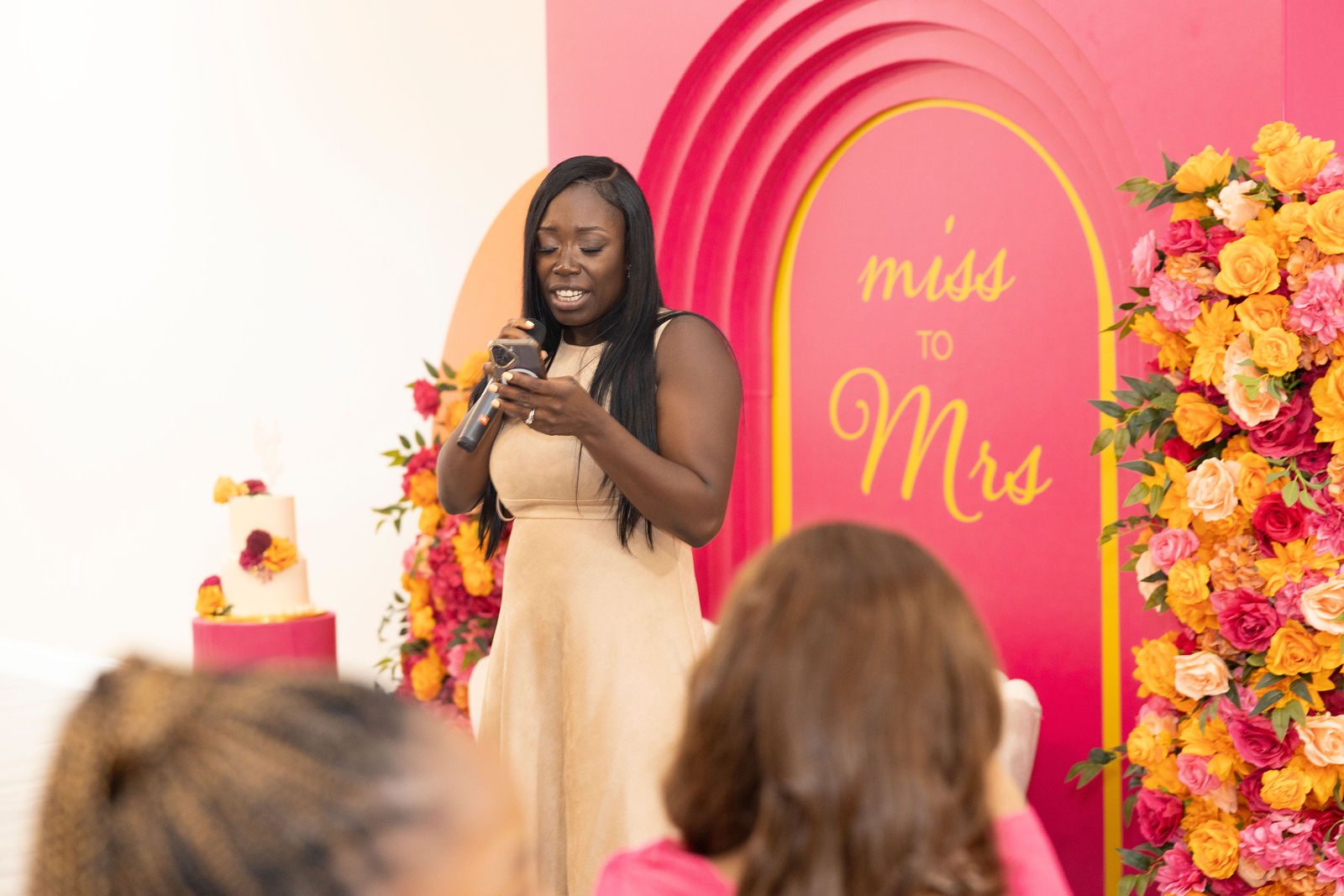 Luxury bridal shower bridal shower reception by Creative Motion Events in Maryland