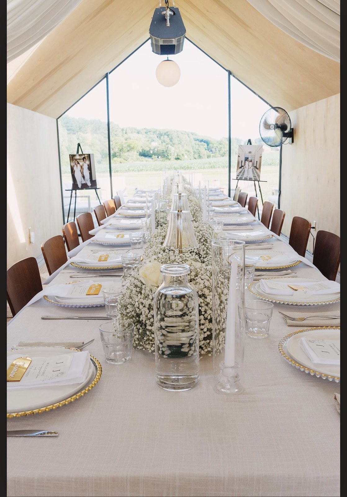 Engagements and intimate celebrations — dinner tablescape in Maryland by Creative Motion Events